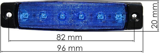 Φως Όγκου Φορτηγού 12V - Червен L0051B12