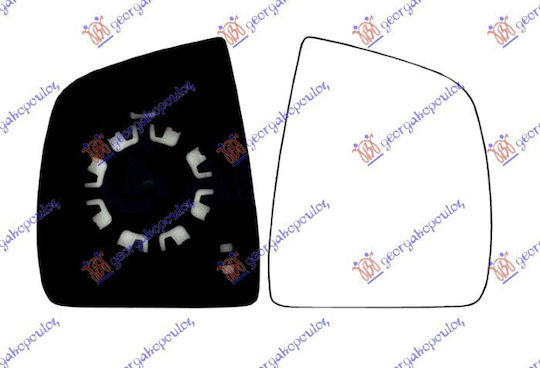 Prasco Cristal de rezervă Oglindă Auto Fiat Doblo 09-15