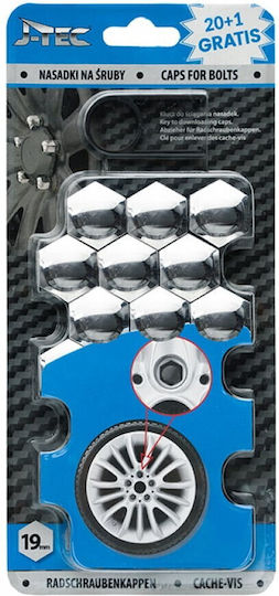 Autoline Bolt Caps M19x19mm Length 19mm for Key No 19 21pcs