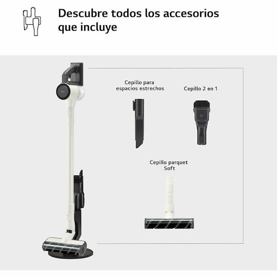 LG Cordzero Επαναφορτιζόμενη Σκούπα Stick Λευκή