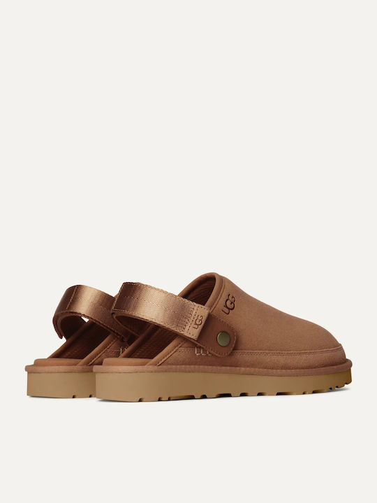 Golden Coast Clog II Χειμερινές Ανδρικές Παντόφλες Καφέ