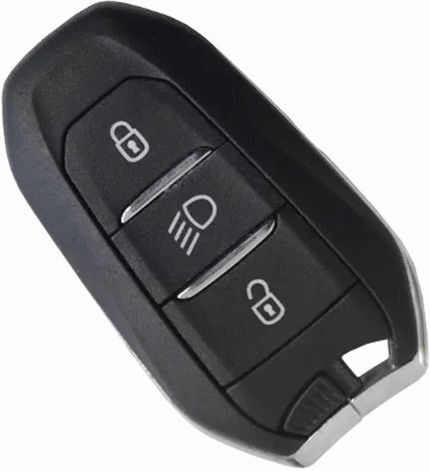 Carcasă cheie auto cu lamă cu 3 butoane pentru Peugeot