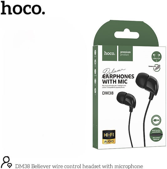 Hoco DM38 Безжични Стерео с жак 3.5mm Черен