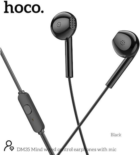 Hoco DM35 In-ear Handsfree Ακουστικά με Βύσμα 3.5mm Μαύρο