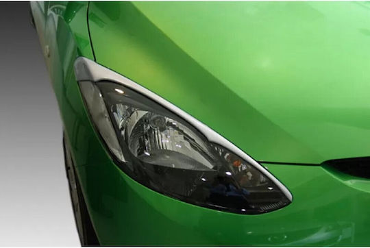 Motordrome Front Headlights Eyebrows for Mazda 2