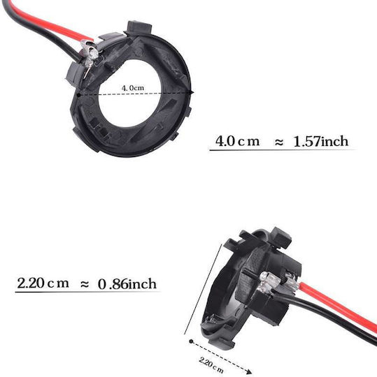 Carner Αντάπτορας Λάμπας Αυτοκινήτου Xenon H1 για Chrysler GS Volkswagen Golf