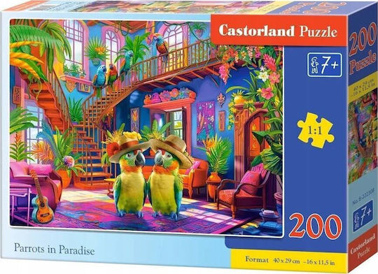 Παζλ Castorland 200 Παπαγάλοι Στον Παράδεισο Castor