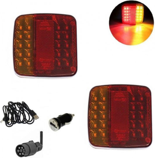 Set Lumini Trailer LED cu magnet 12V 2buc