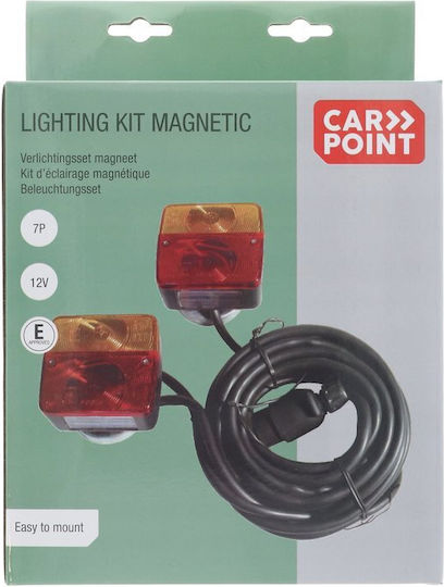 Carpoint Σετ Φώτα Τρέιλερ Αδιάβροχα με Μαγνήτη 12V 2τμχ