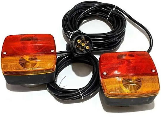 Σετ Φώτα Τρέιλερ LED με Μαγνήτη 12V 2τμχ