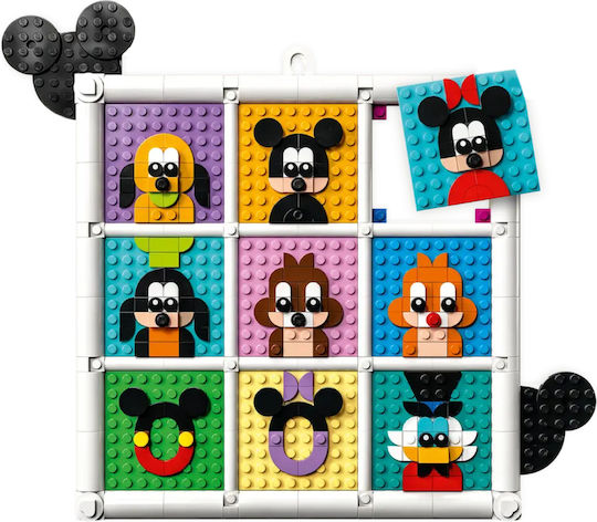 LEGO Disney Classic 100 Ani Disney Animation Icons pentru 6+ Ani 1022 Bucăți