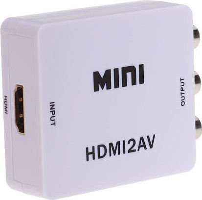 Acp Hdmi2av Μετατροπέας Hdmi Female Rca Female Λευκό