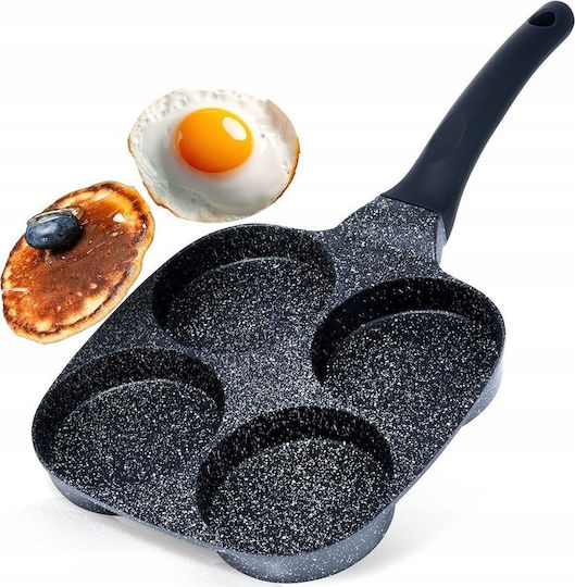 Vilde Black Line Pfanne für Pfannkuchen aus Aluminium mit Innenbeschichtung aus Stein