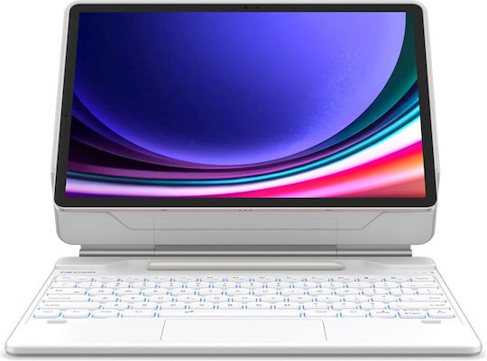 Θήκη Πληκτρολογίου Samsung Galaxy Tab S9+ S8+ S7+ S7 Fe Dexnor Magnetic Keyboard Touchpad Μπλε