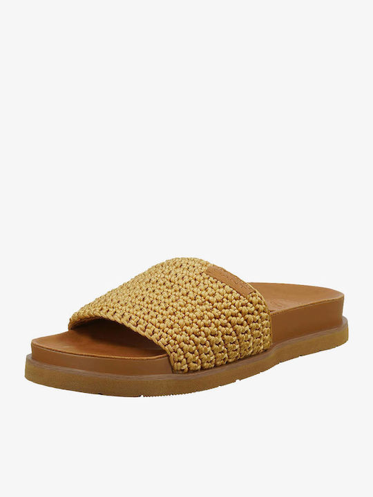 Mardale Women's Flat Sandals in Tabac Brown Color