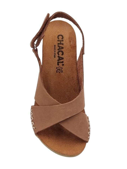 Leder Sandalen Tabac Braun