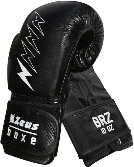 Zeus Boxhandschuhe für Kampf Schwarz