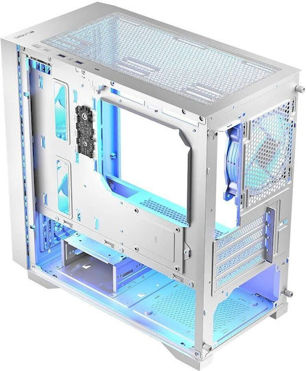 Logic Dart Pro Mini ARGB Gaming Mini-Turm Computergehäuse Weiß