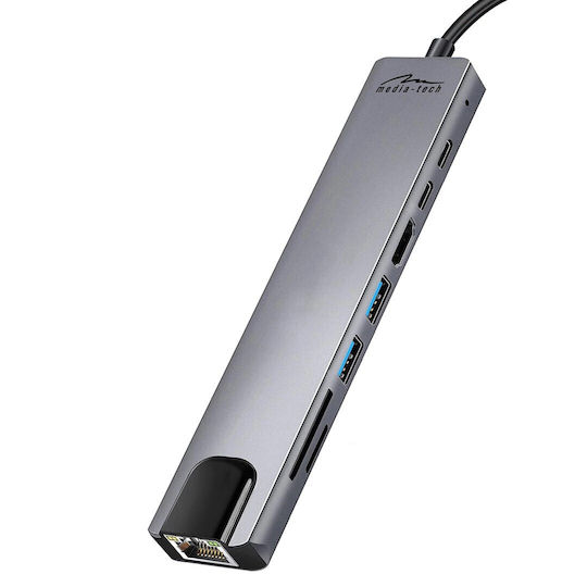 TP-LINK UH7020C USB-C Docking Station με HDMI 4K PD Γκρι