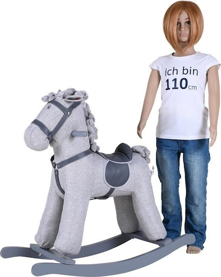 Knorrtoys Ξύλινο Κουνιστό Παιχνίδι Αλογάκι με Ήχους για Βάρος έως 50kg Γκρι