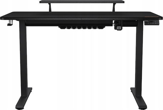 Ηλεκτρικό Γραφείο Gaming με Ρυθμιζόμενο Ύψος & LED 120x60x72εκ. Μαύρο
