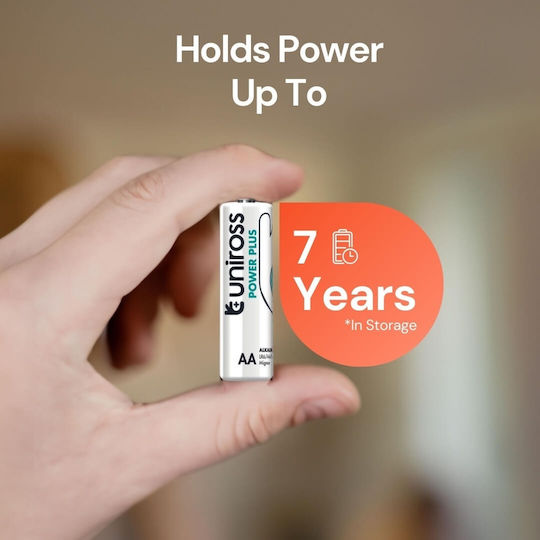 Uniross Power Plus Αλκαλικές Μπαταρίες AA 1.5V 4τμχ