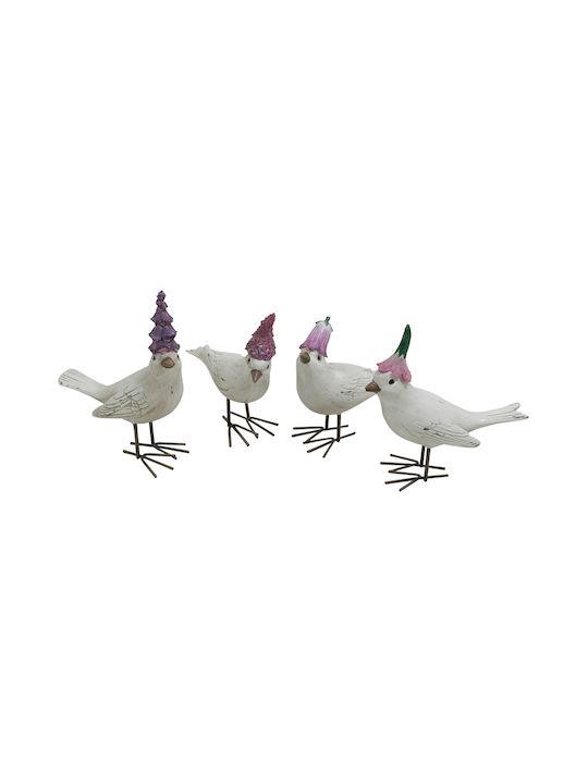 Dekorativ Vogel aus Polyresin 10cm 1Stück