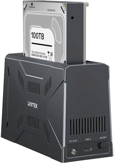 Unitek USB-C NVME PCIe SATA HDD 10Gbps RGB Docking Station S1234B