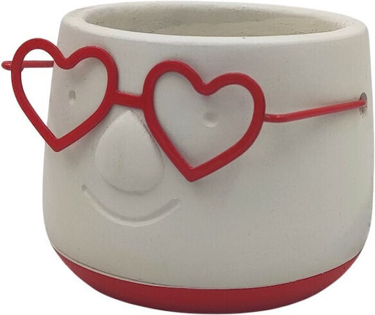Φατσούλα Brille Καρδούλα Übertopf Mehrfarbig