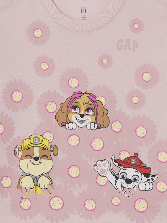 Bluză pentru copii Cu mânecă scurtă Misty Rose Graphic