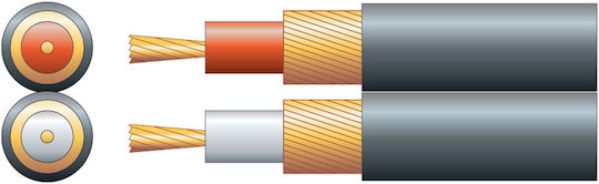 Mercury Twin Core Rca Cable Black 100m 803.436uk