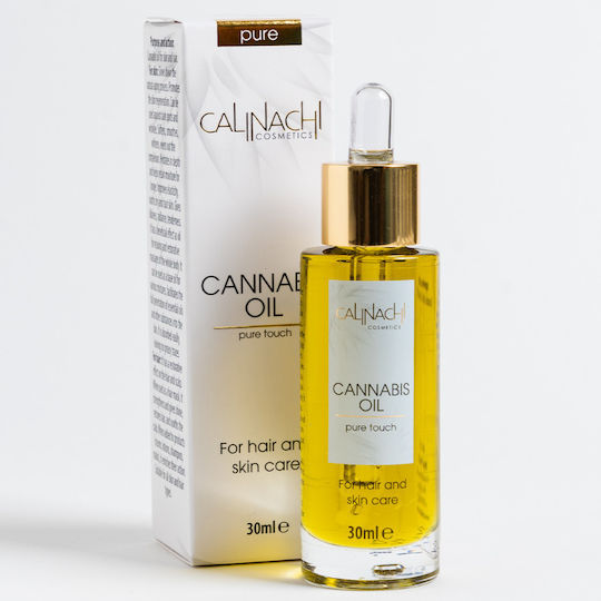 Calinachi Trocken Gesichtsöl für Feuchtigkeitsspendend und Wiederherstellen mit Öl Cannabis 30ml