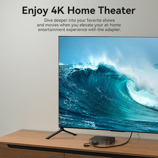 Vention Converter HDMI to DisplayPort + USB Power 2.0m