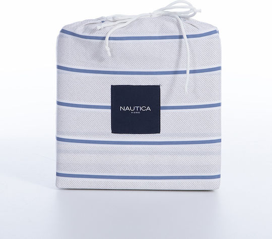 Nef-Nef Homeware Bettwäsche-Set Überdoppel 240x270cm. Nautica Ocean Denim 4Stück