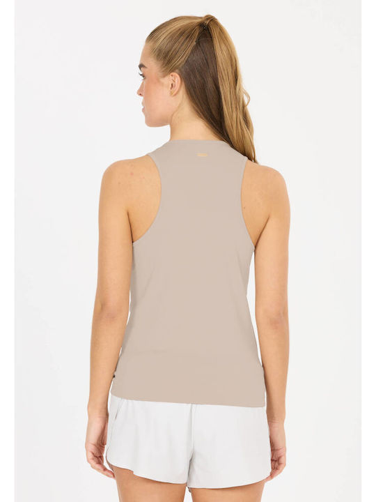 Γυναικεία Αθλητική Μπλούζα Αμάνικη Fast Drying Μπεζ