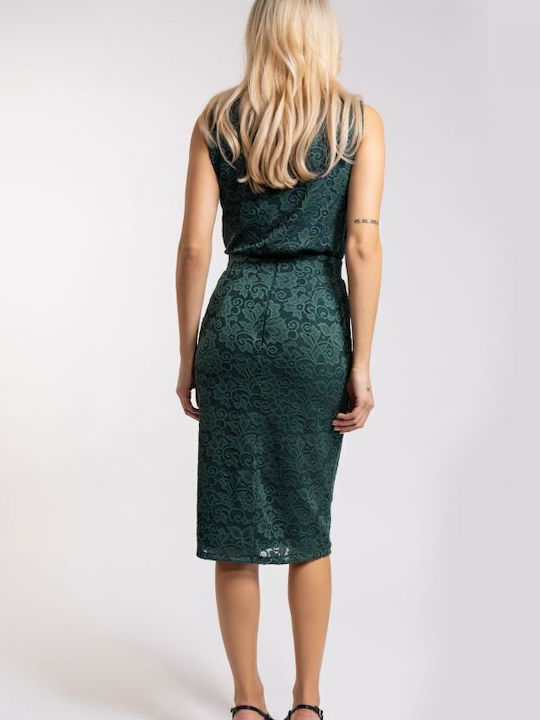 Damen Bluse Ärmellos Green