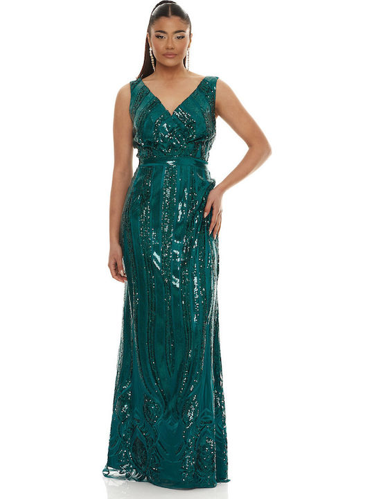 Maxi Evening Dress Green