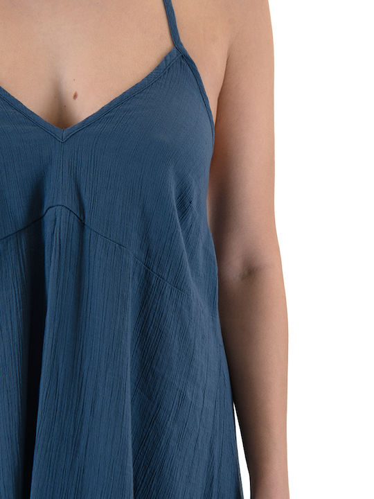 Καλοκαιρινό Maxi Φόρεμα Μπλε (BLUE)