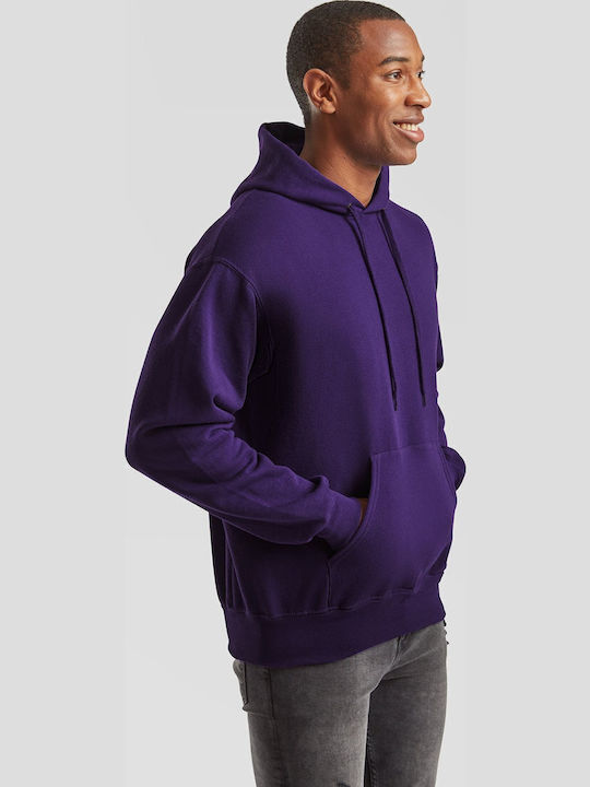Men's Hooded Sweatshirt New Purple