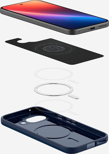Spigen Thin Fit (MagFit) Back Cover Σιλικόνης / Πλαστικό Navy Μπλε (Google Pixel 9a)
