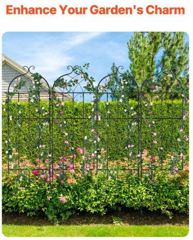 Vevor Set of 4 Metal Climbing Plant Supports 71x20 In Rust Resistant Hpjhx4jth71wyjpt6v0