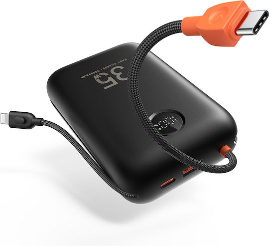 Veger W3018 Power Bank 30000mAh 35W με Θύρα USB-A και Θύρα USB-C Power Delivery / Quick Charge 3.0 Μαύρο