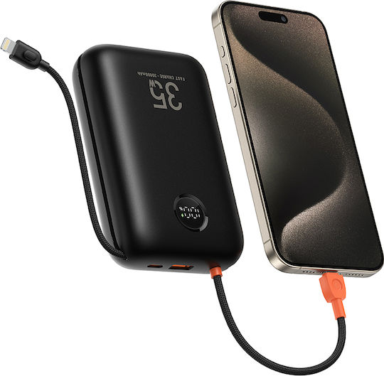 Veger W3018 Power Bank 30000mAh 35W με Θύρα USB-A και Θύρα USB-C Power Delivery / Quick Charge 3.0 Μαύρο