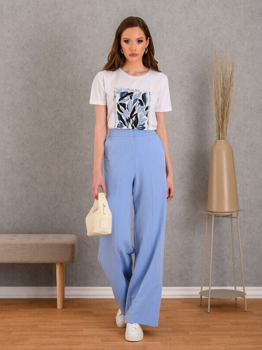 Women's Fabric Trousers Ciel