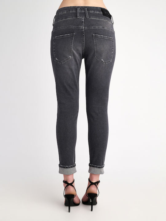 Irene Women's Jean Trousers in Boyfriend Fit Black