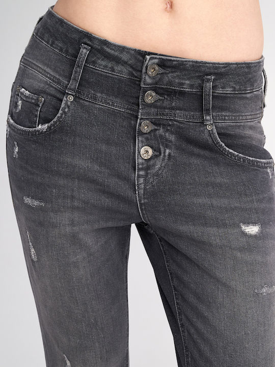 Irene Women's Jean Trousers in Boyfriend Fit Black