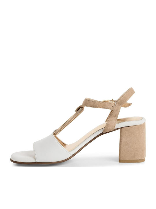 Leder Sandalen Weiß