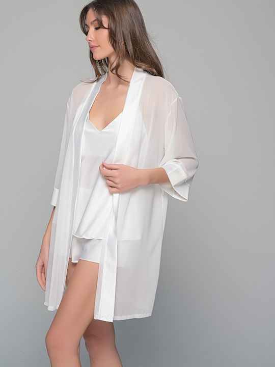 Milena by Paris Summer Satin Babydoll Ivory Coast