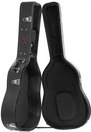 Vevor Waterproof Suitcase Acoustic Guitar Padded Black