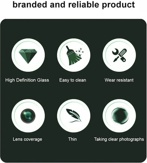 Camera Protection Tempered Glass Black for the Xiaomi 15 5G